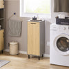 SoBuy Szafka łazienkowa z koszem na pranie BZR132-NG