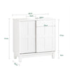 SoBuy Szafka pod umywalkę z drzwiami przesuwnymi do łazienki BZR142-W