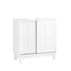 SoBuy Szafka pod umywalkę z drzwiami przesuwnymi do łazienki BZR142-W