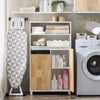 SoBuy Meble łazienkowe z kosz na pranie BZR143-WN