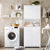 Pre-sale SoBuy Wysoka szafka łazienkowa z 2 koszami na pranie BZR150-W