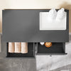SoBuy BZR33-II-DG, Szafka łazienkowa z koszami na pranie – szafka łazienkowa z 2 szufladami i 2 wyjmowanymi koszami, szafka na pranie do przechowywania ręczników, płyta MDF, kolor szary, szer. 78 x gł. 38 x wys. 90 cm