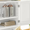 SoBuy Szafka Wisząca z wieszak na ręczniki BZR84-W
