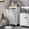 SoBuy Szafka łazienkowa z kosz na pranie BZR96-W