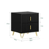 SoBuy FBT115-SCHx2 zestawie 2 Szafka Nocna Stolik Nocny szuflady Szafka pod biurko Komoda Kanapy pomocniczy Czarny, 2szt