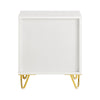 SoBuy Stolik nocny z 2 szufladami FBT115-W