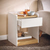 SoBuy Stolik kawowy z szufladą, stolik nocny FBT128-WN