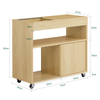 SoBuy Wózek z drzwiami, 2 półki do biura i salonu FBT152-N
