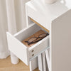 SoBuy Mały stolik nocny Stół kawowy do kanapy Regał Komoda pomocniczy FBT163-WN