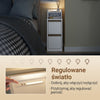 SoBuy FBT178-E-WN, wąski stolik nocny z funkcją ładowania i dotykową lampą, 22×34×60,5 | 22 cm z USB i Type-C, ściemnialna listwa LED, kabel USB 1,8 m, listwa przypodłogowa i zabezpieczenie