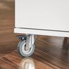 SoBuy Kredens z kółkami i stalowym blatem FKW117-W