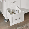 SoBuy Wyspa kuchenna Kredens z kołami FKW30-II-W