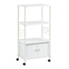 SoBuy Wózek kuchenny z 3 pókami FRG12-W