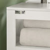 SoBuy Szafka pod umywalkę do łazienki z drzwiami przesuwnymi FRG128-W