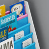 SoBuy Półka na książki dziecięca z 4 przegródkami FRG225-F
