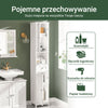 SoBuy FRG236-W Smukła wysoka szafka łazienkowa 32x170x30 cm – miejsce na ręczniki i kosmetyki