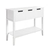 SoBuy Stół konsolowy z 3 szufladami FSB51-W