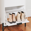 SoBuy Szafka na Buty z 2 Półkami i 1 Szufladą FSB95-W