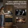 SoBuy FSB98-E-N, Szafka kuchenna z gniazdkiem i 2 portami USB 60x40x170 cm Kuchnia | Szafka bufetowa z czujnikiem światła i miejscem na mikrofalę, do kuchni i kącika kawowego, PB/MDF(E1), biała(副本)