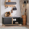 SoBuy Ławka na buty z siedziskiem i 2 drzwi FSR117-SCH