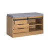 SoBuy Ławka na buty z drzwiami przesuwnymi FSR120-N