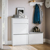 SoBuy Szafka na buty z 2 drzwiami i 1 szufladą FSR165-W