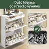 Pre-sale SoBuy Wąska szafka na buty z 2 klapami i zabezpieczeniem antykradzieżowym FSR78-L-W