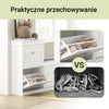 SoBuy FSR78-W Nowoczesna wąska szafka na buty, 2 flip-drawery, praktyczna i elegancka