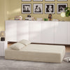 SoBuy FST101-MI Sofa Łóżko 2 w 1 Rozkładana ze Sztruksu, Beżowy, 177×107×32 cm