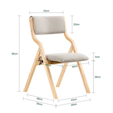 SoBuy Krzesło składane, drewnian FST40-HG
