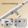 SoBuy KLS03-II-HG, Rozsuwana Wieszak na Ubrania, Solidny Stojak na Ubrania, Regulowany Otwarta Szafa z Drążkami do Zawieszenia dla Sypialni, Garderoba, Szary