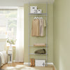 SoBuy Garderoba z 2 drążkami teleskopowymi KLS07-HG