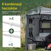 SoBuy KLS11-DG Garaż na rowery, domek narzędziowy na 1-2 rowery, z namiotem chroniącym przed promieniowaniem UV i deszczem