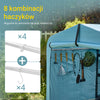 SoBuy KLS11-L-BL Schowek na rower na zewnątrz, wodoodporny schron rowerowy, namiot do przechowywania motocykli