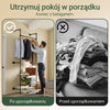 SoBuy KLS20-SCH, Kompaktowy Wieszak Ścienny z 2 Półkami MDF, Wieszak na Ubrania do Ściany, Nośność 45 kg, Industrialny Czarny, 91,5x48x220 cm