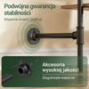 SoBuy KLS19-SCH, ścienny wieszak na ubrania z 4 drążkami + 4 półki MDF, otwarta szafa, nośność 120 kg do sypialni, 265x48x220 cm, industrialny czarny