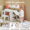 SoBuy Zestaw stolik i krzesła dla dzieci KMB60-W