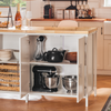 SoBuy Wyspa kuchenna, Szafka kuchenna na kółkach KNL09-WN