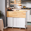 SoBuy Wózek kuchenny, Półwysep kuchenny z kółkami KNL10-WN