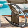 SoBuy Leżak bujany z zagłówkiem OGS28-BR