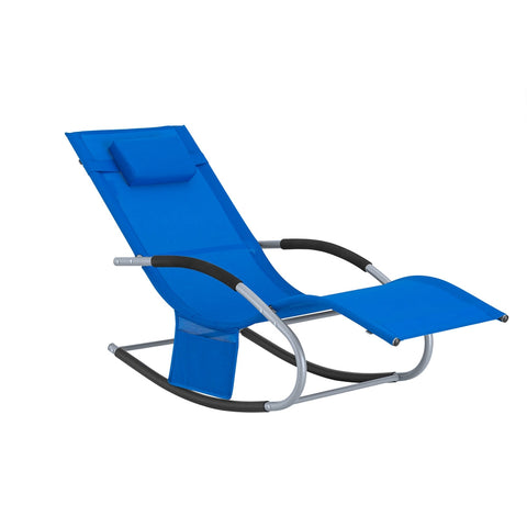 Leżak nad morzem Ogrodowy Bujany Krzesło z poduszką pod głowę OGS28-KB