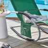 SoBuy Leżak bujany z zagłówkiem OGS28-WD