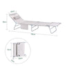 SoBuy Składany leżak z zagłówkiem OGS35-MI