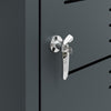 SoBuy | Obudowa kosza na śmieci 240L Osłona Zabudowa Antracyt Stalowa | Siłowniki gazowe 120N Odporna na warunki atmosferyczne | 69×80×116 cm | OGS63-DG