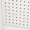 SoBuy STR16-W Półka Ścienna z Wieszakami i Perforacją, Biały, 70×25.1×70.2 cm