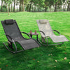 SoBuy 2 x Leżak bujany z zagłówkiem OGS28-SCHX2