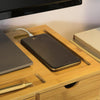 SoBuy Podstawka pod monitor z szufladami w bambusie BBF03-N