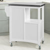 SoBuy Wózek kuchenny ze stalowym blatem FKW37-W
