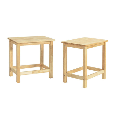 SoBuy Drewniany stołek, Krzesła Kuchenne Krzesło dla Dzieci 2 szt.FST91-Nx2