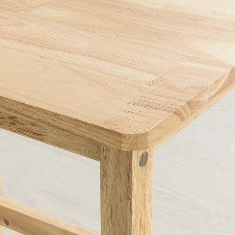 SoBuy Drewniany stołek, Krzesła Kuchenne Krzesło dla Dzieci 2 szt.FST91-Nx2